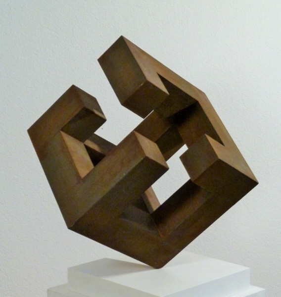 45x45x45cm, rostpatina auf mdf 45x45x45cm, rostpatina auf mdf